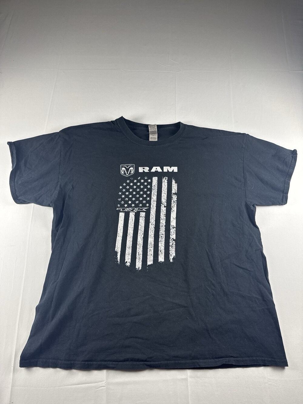 Dodge Ram TRX American Flag T Shirt Mens XL Black Graphic Truck USA
